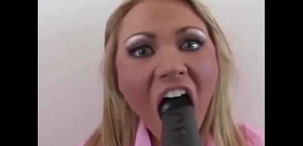  BrokenTeens - Tight Little Teen Gets Ready For BBC With A Big Black Dildo